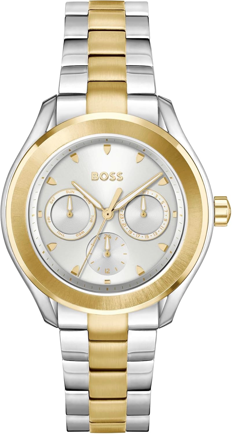 Detalle de BOSS Orologio analogico multifunzione al quarzo da donna LIDA con cinturino in acciaio inossidabile