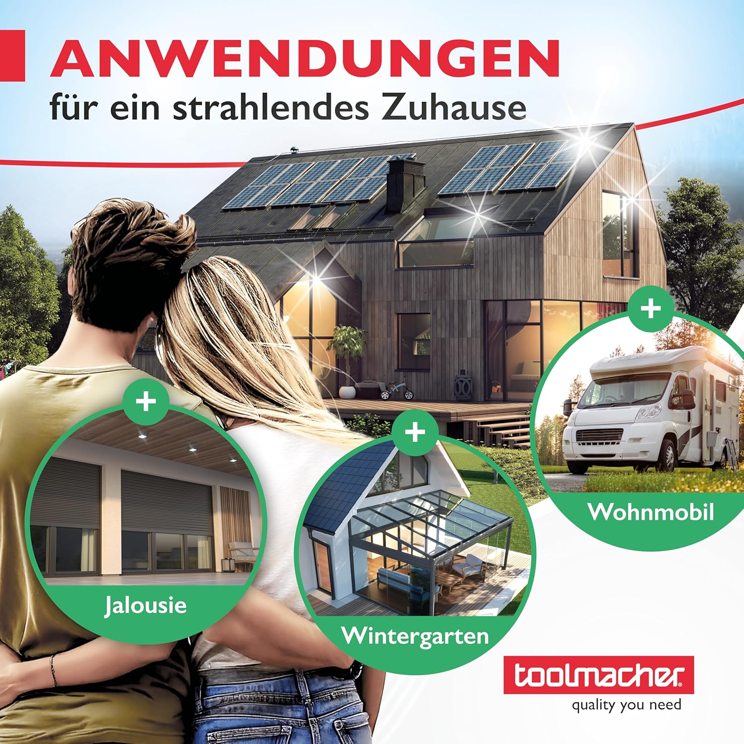 Detalle de toolmacher Teleskop Waschbürste 6m inkl. Fensterabzieher – Terrassendach-Reiniger mit Seifenspender