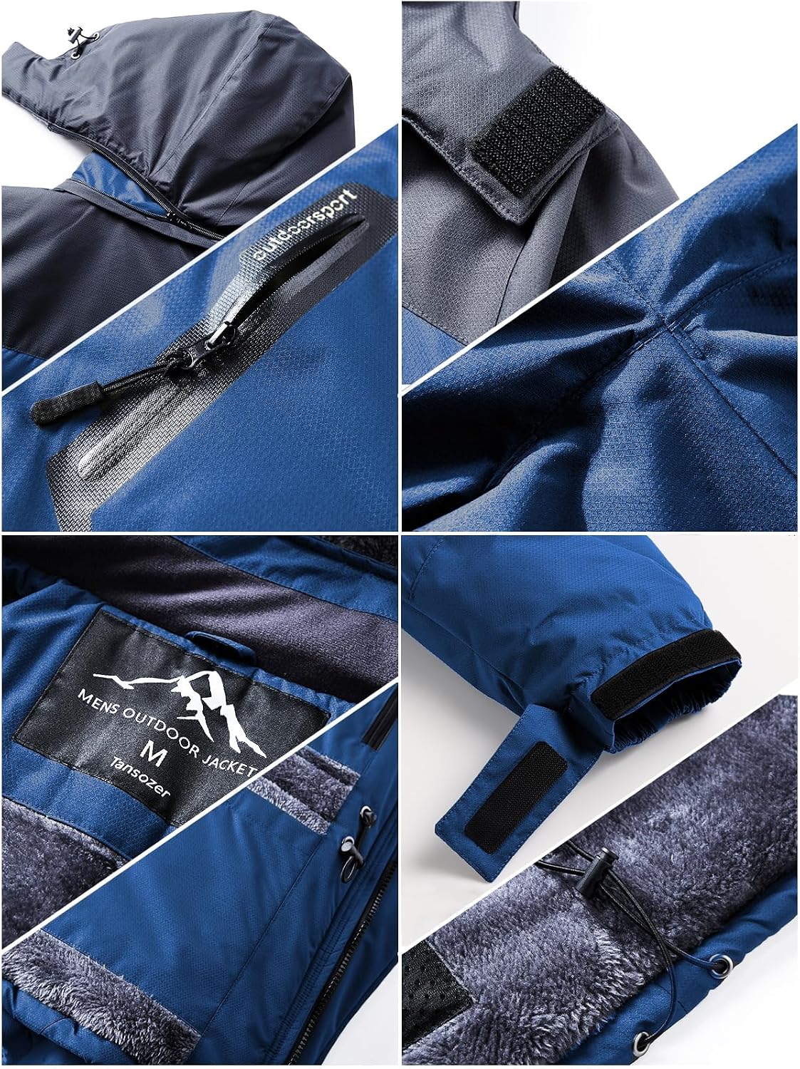Thumbnail 4 de Tansozer Herren Winterjacke Wasserabweisend