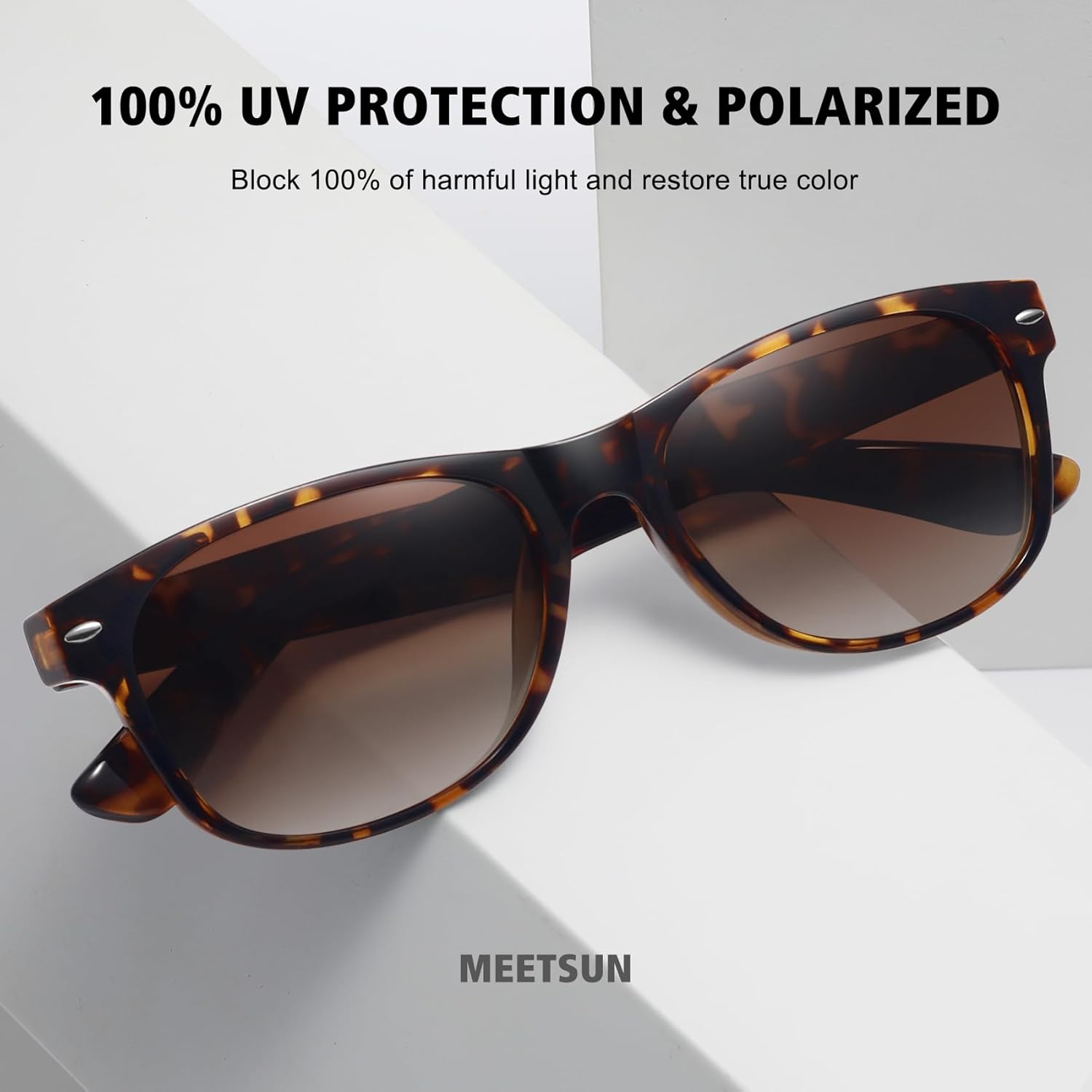 Thumbnail 3 de MEETSUN Classic Polarized Sunglasses for Women & Men — 3 Pack, Retro Driving UV Protection