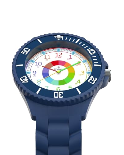 Detalle de Weayege Montre Bracelet Éducative pour Enfants – Cadran coloré, lunette tournante et lecture facile de l’heure