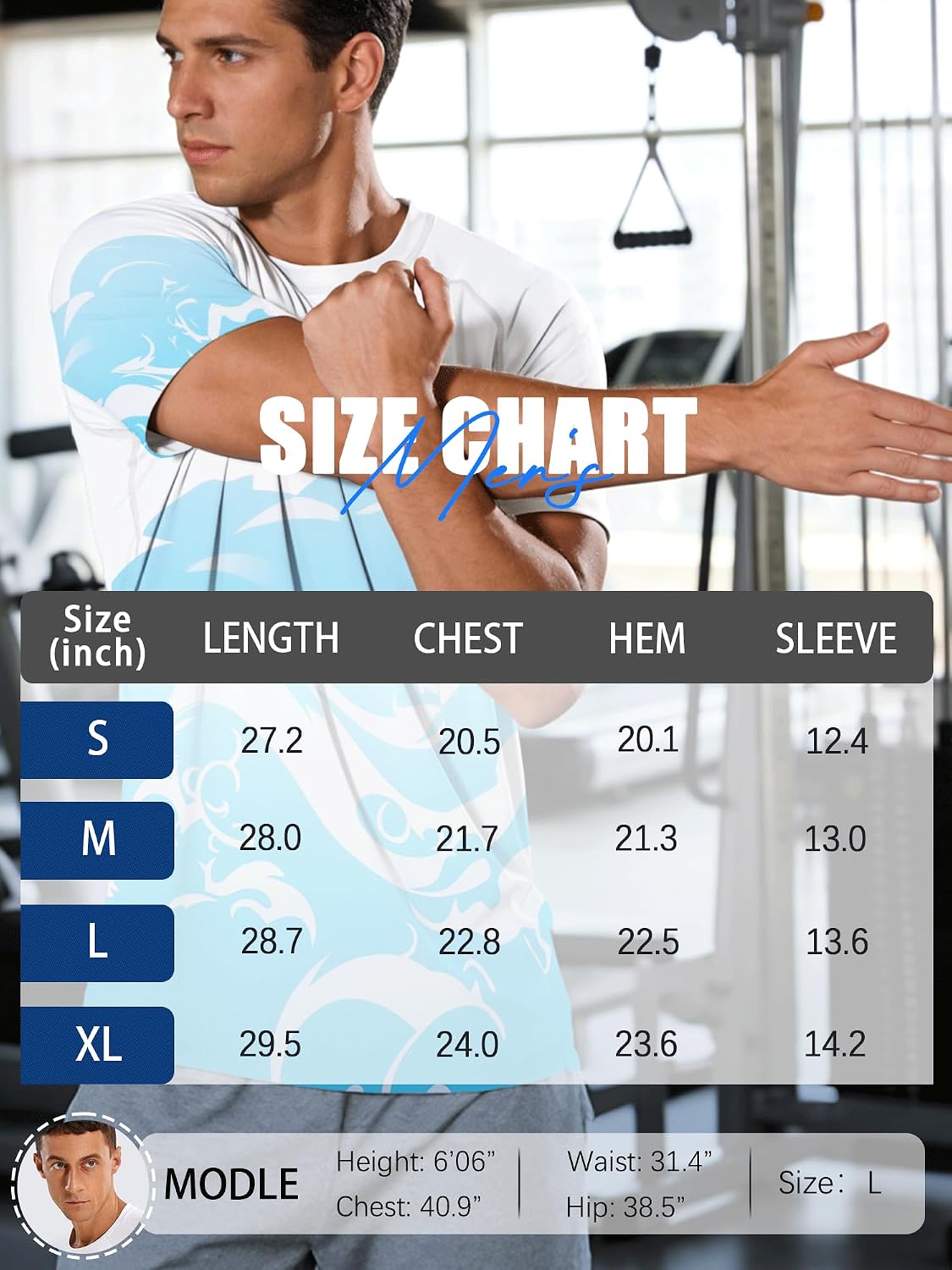 Thumbnail 6 de Men's UPF 50+ Rash Guard Short Sleeve T-Shirt for Surfing, Swimming & Gym