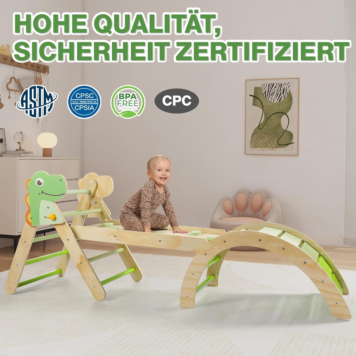 Thumbnail 1 de 7-in-1 Montessori Kletterdreieck 65 kg