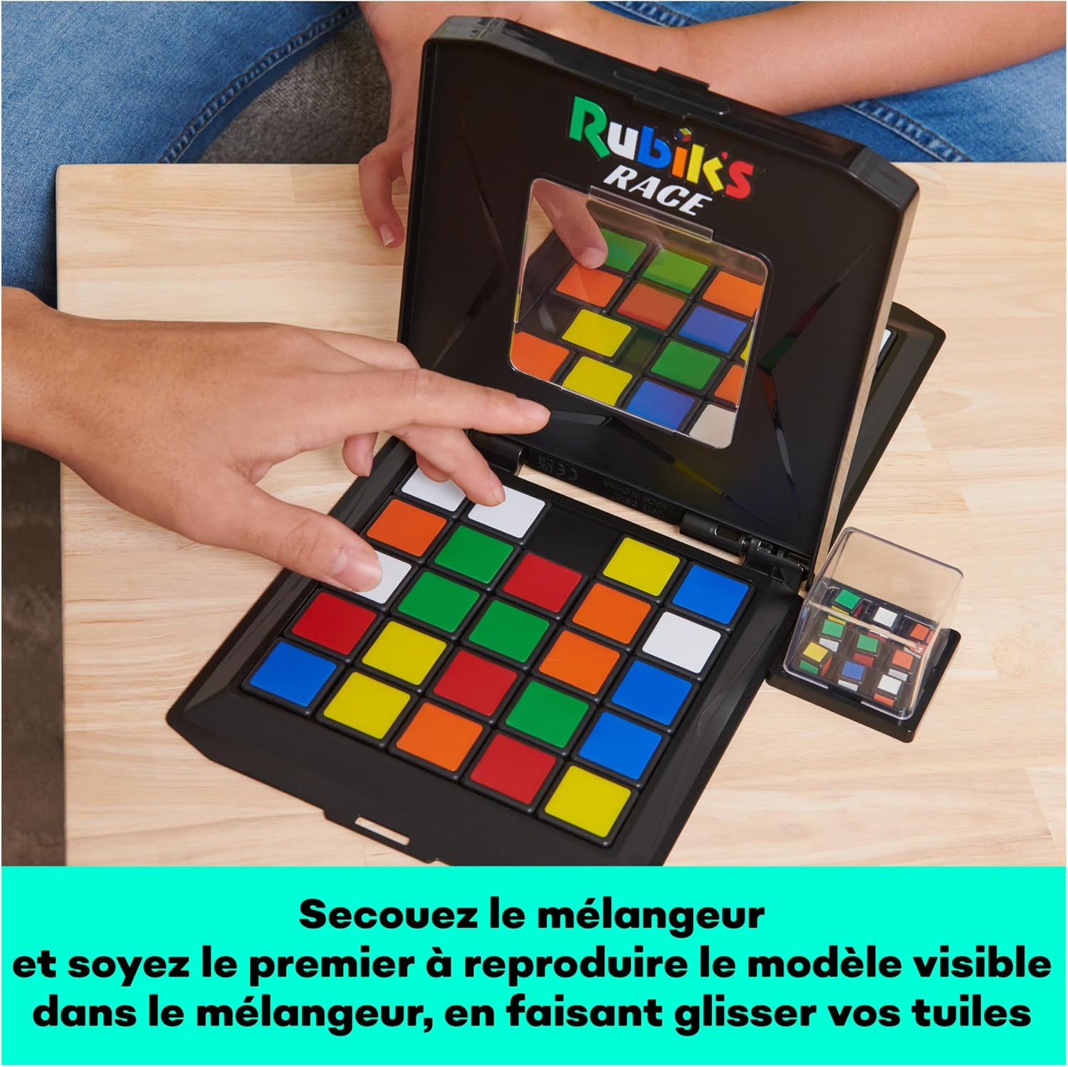 Detalle de Rubik’s Race Version Classique 3x3 – Jeu de société casse-tête 2 joueurs (à partir de 7 ans)