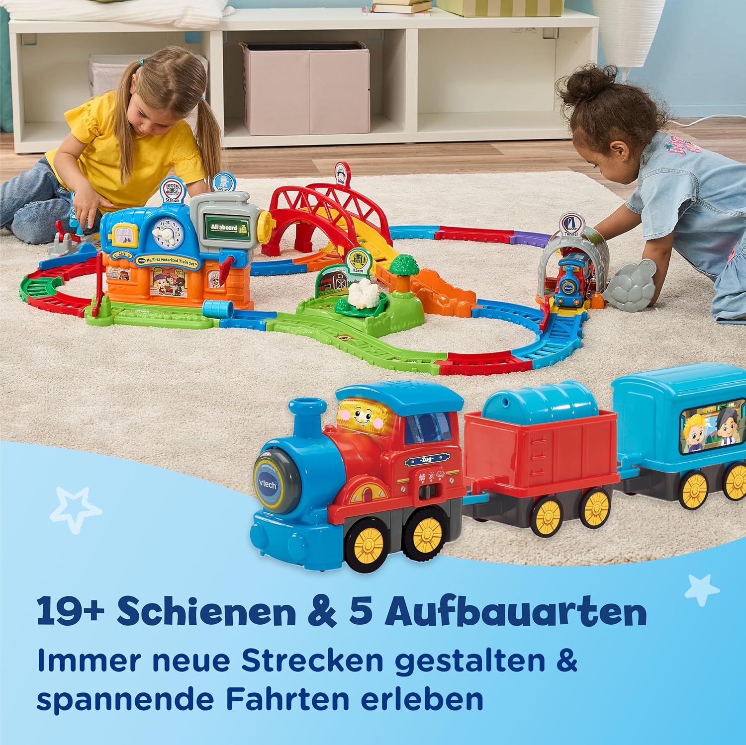 Thumbnail 3 de VTech TUT TUT Baby Flitzer Bunter Bahnhof Zug Spielset
