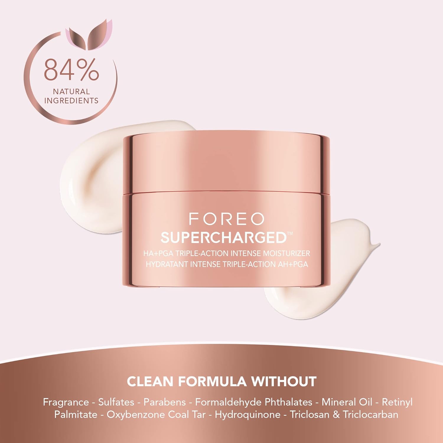 Thumbnail 2 de FOREO SUPERCHARGED Crema Idratante Viso HA+PGA con Acido Ialuronico e Squalano, Vitamina E (vegana, cruelty free, senza glutine) – 50 ml