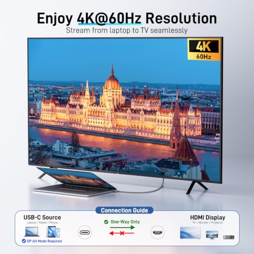 Detalle 2 de Acer USB C to HDMI Cable for Home Office 6.6FT (4K@60Hz) for Laptop