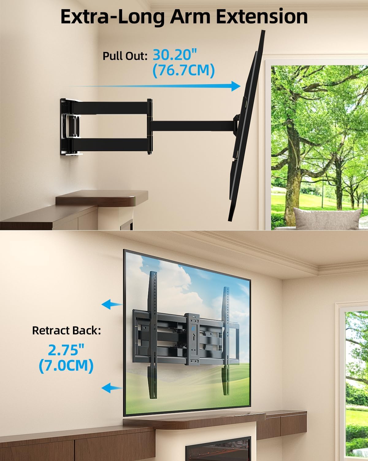 Detalle de HOME VISION Full Motion TV Mount 165°