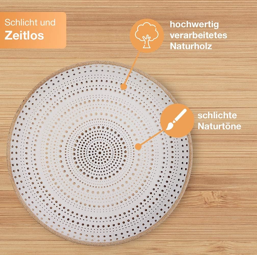 Thumbnail 2 de Flanacom Plato Decorativo Premium de Madera 🍽️ Elegancia Moderna