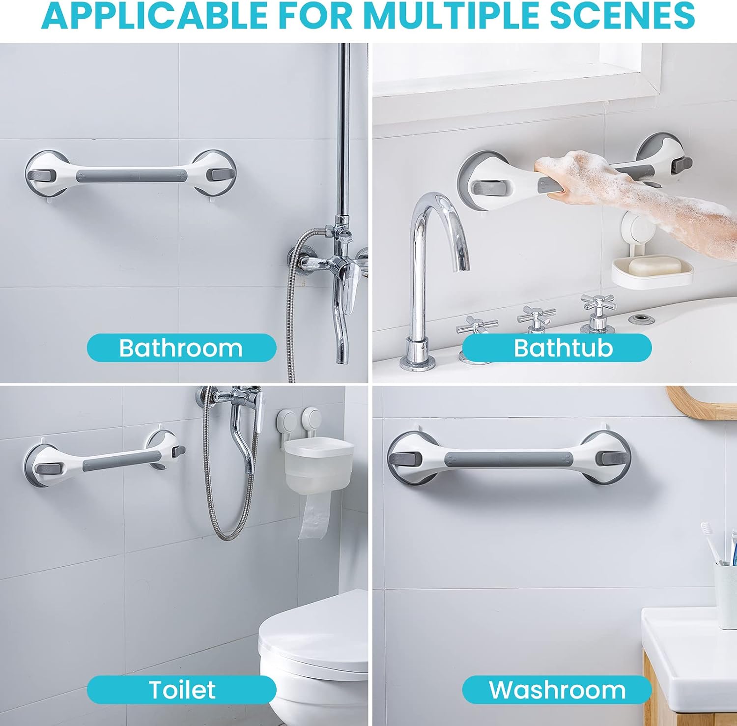 Thumbnail 5 de TAILI Suction Grab Bars 2-pack