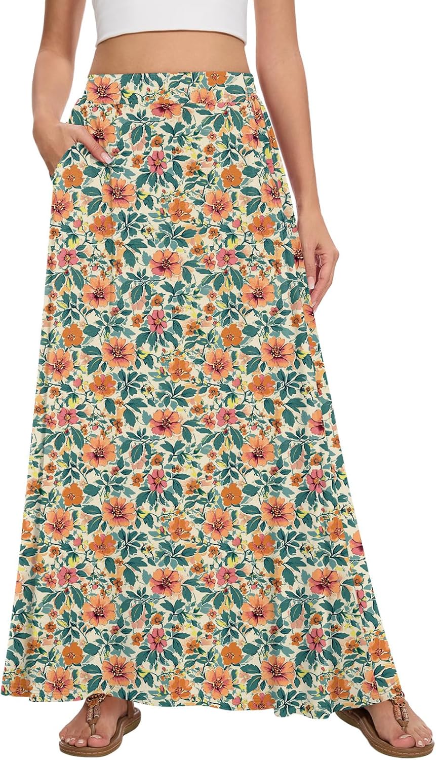 Thumbnail 4 de Leafsay Womens Maxi A-line Long Skirt with Pockets