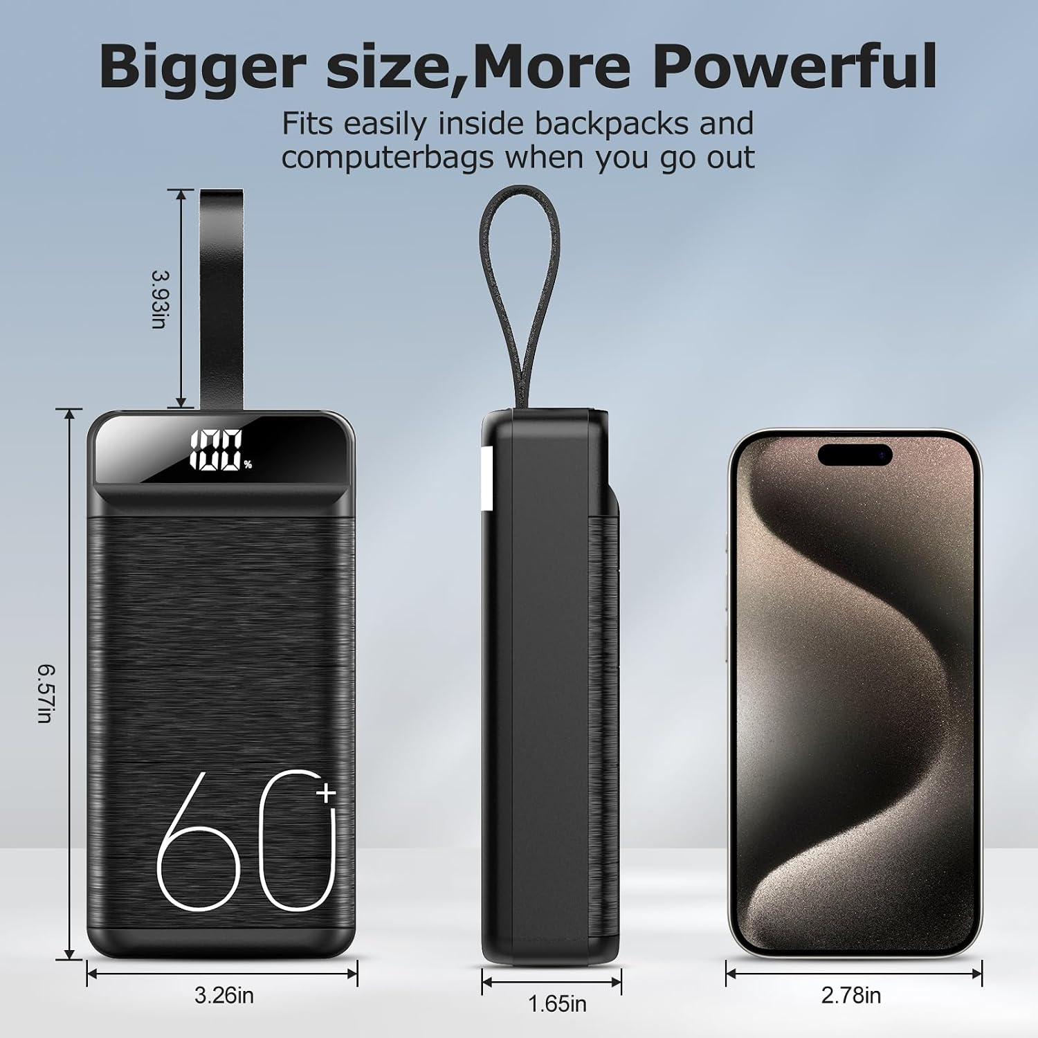 Thumbnail 6 de Power Bank 60000mAh 22,5W Schnellladung