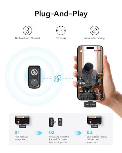 Thumbnail 9 de Hollyland LARK A1 Wireless Mini Microphone for iPhone 15/16 & Android