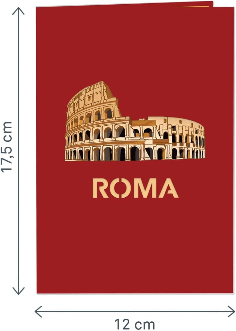 Thumbnail 3 de PaperCrush Carte déployante Rome – Carte 3D anniversaire et bon voyage pour un séjour à Rome