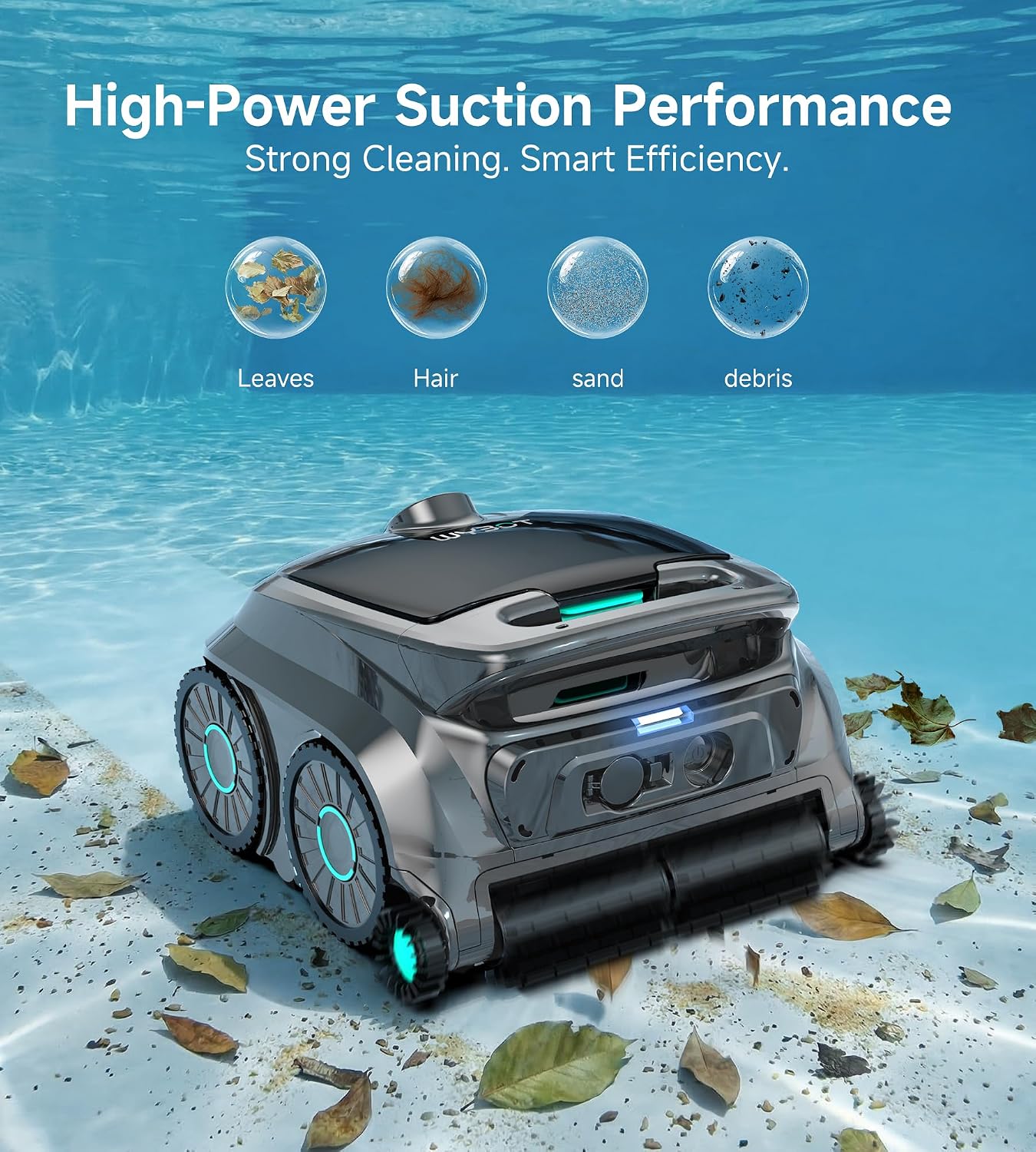 Thumbnail 1 de WYBOT Cordless Robotic Pool Vacuum (2026 NEW) with Six-Roller Brush — Edge-to-Edge Cleaning for Inground & Above Ground Pools