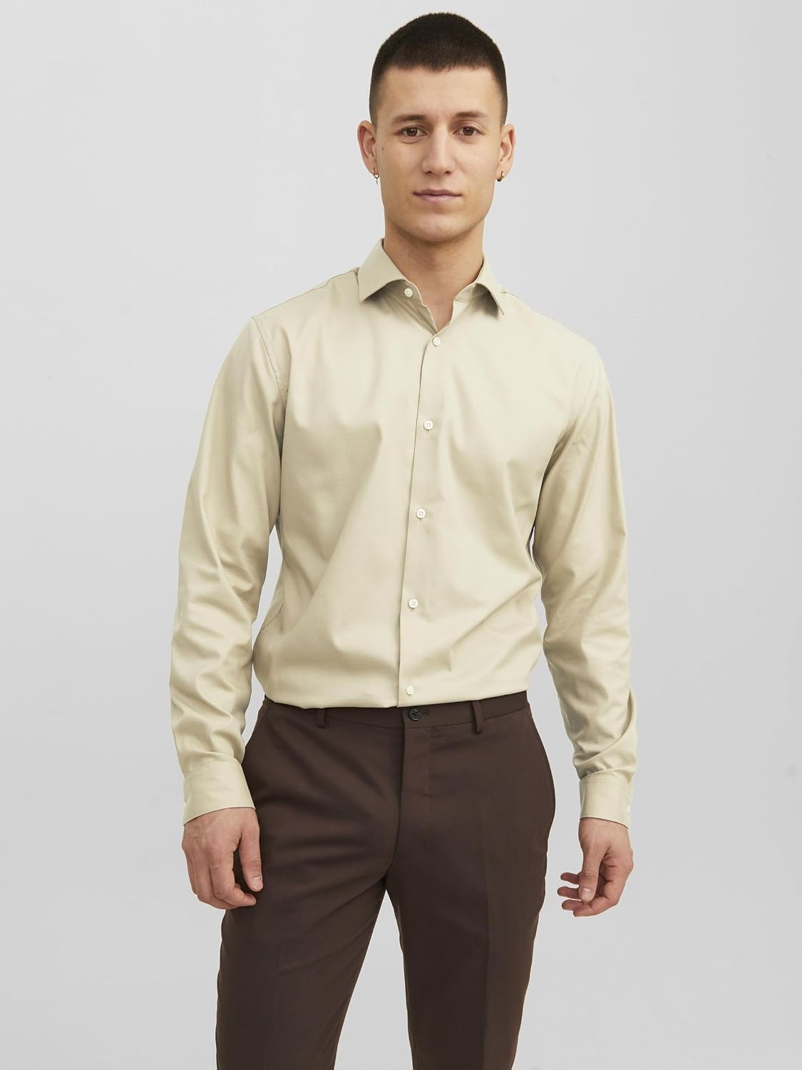Detalle de JACK & JONES Shirt Slim Fit: la camicia slim fit dal tocco morbido