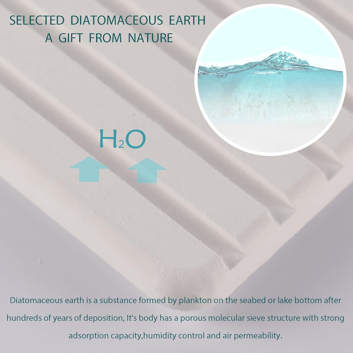 Thumbnail 2 de NiuYichee Diatomite Coaster 12.2" for Bathroom