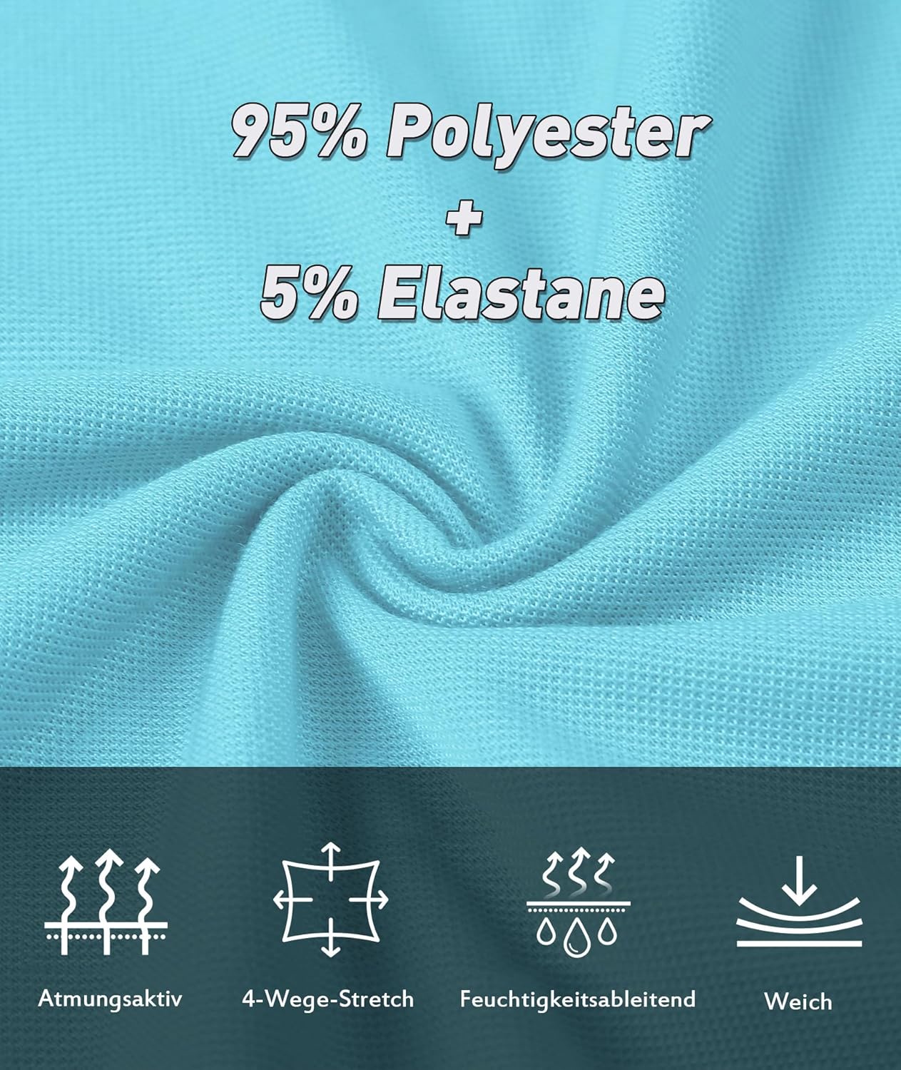 Thumbnail 3 de SwissWell Polo Uomo a Manica Corta in tessuto traspirante a rapida asciugatura