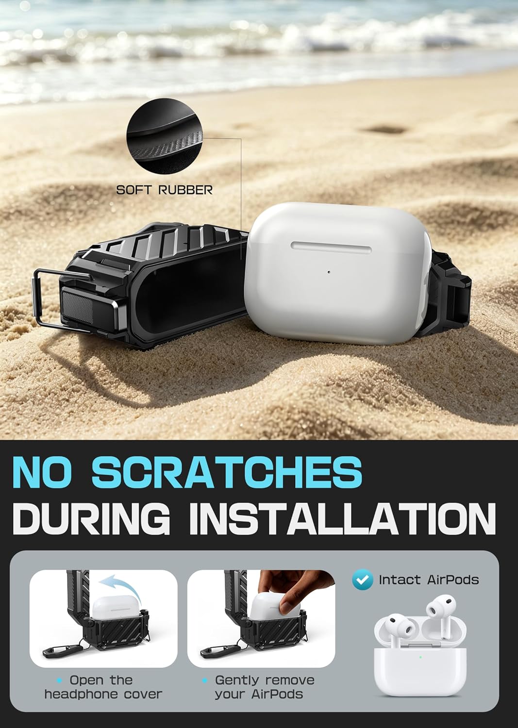 Detalle 2 de SUPCASE AirPods Pro 3 Case 10 ft