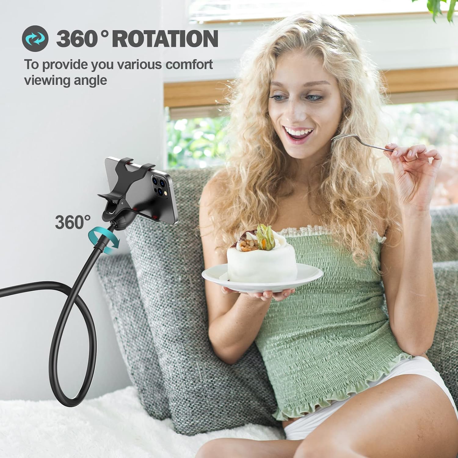 Thumbnail 2 de Gooseneck Phone Holder 80cm Flexible Arm