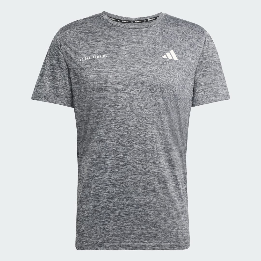 Detalle 2 de Camiseta Own The Run Melange de Adidas (negro)
