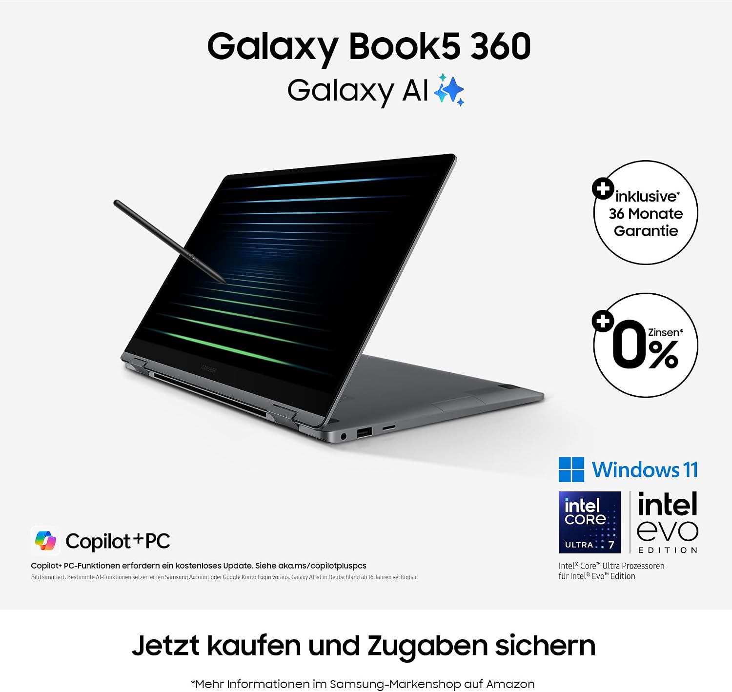 Detalle 2 de Samsung Galaxy Book5 360 Convertible 15,6"