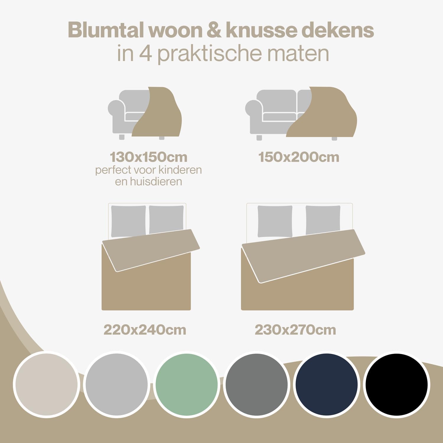 Detalle 2 de Blumtal fleece deken 150x200 cm, kabelgebreide look en zachte sherpa binnenkant