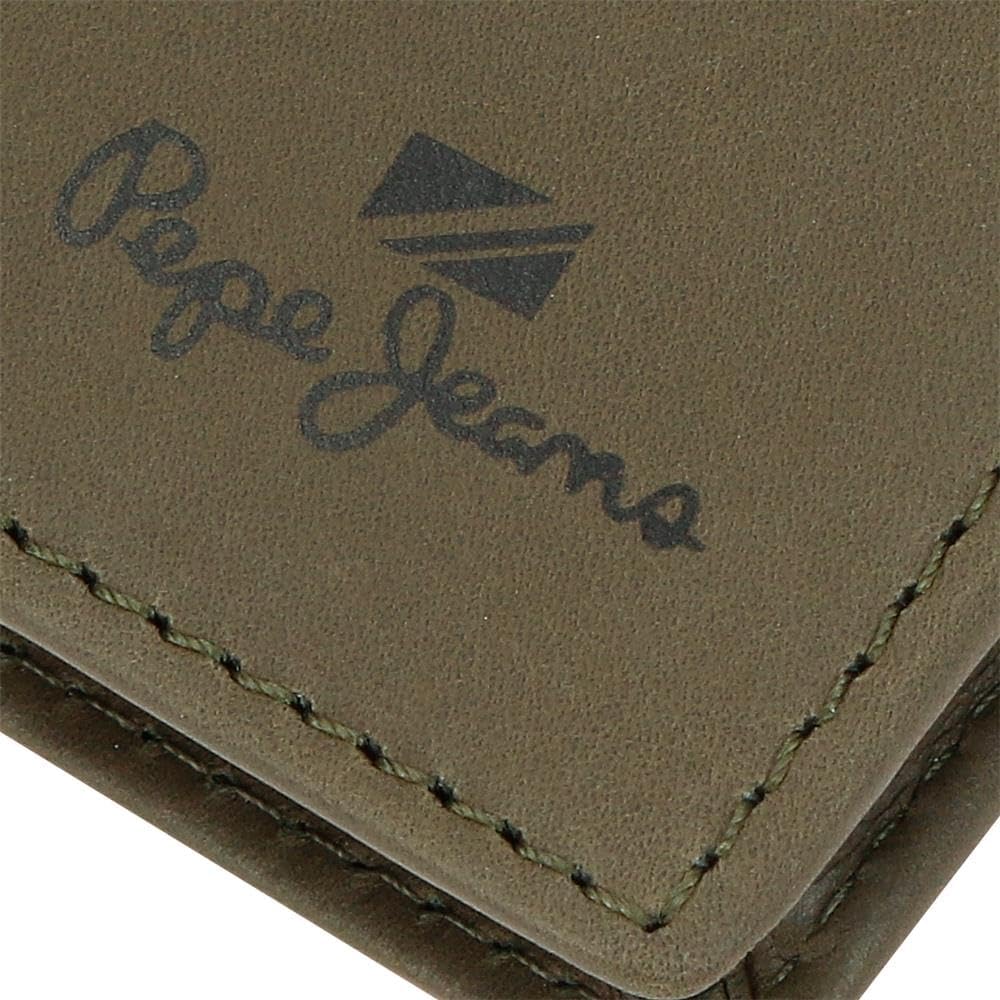 Detalle 2 de Pepe Jeans Staple Portefeuille Vertical avec Porte-Monnaie – Vert, cuir, 8,5 x 11,5 cm