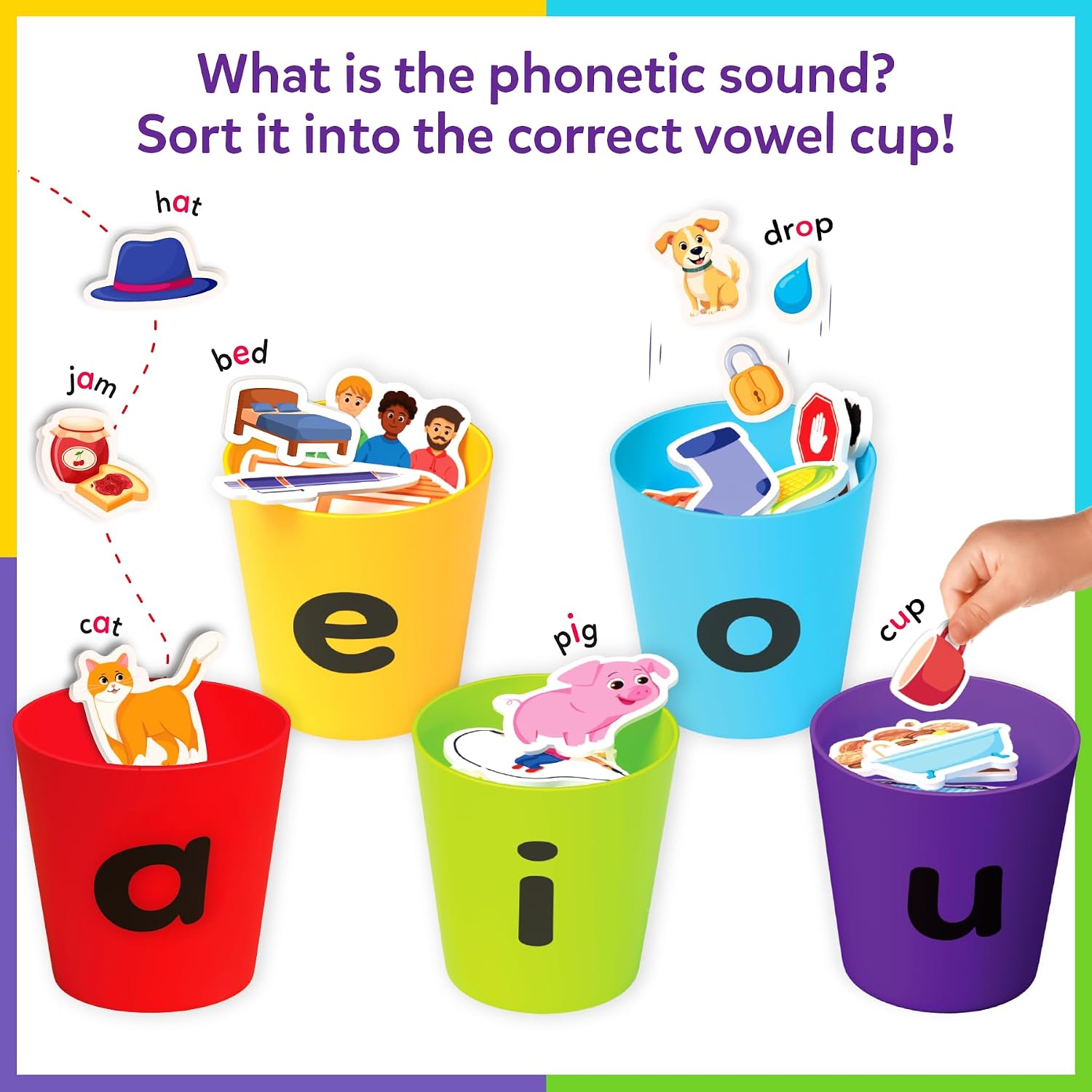 Detalle de Skillmatics Phonics Sorting Toy with 100+ Picture Pieces