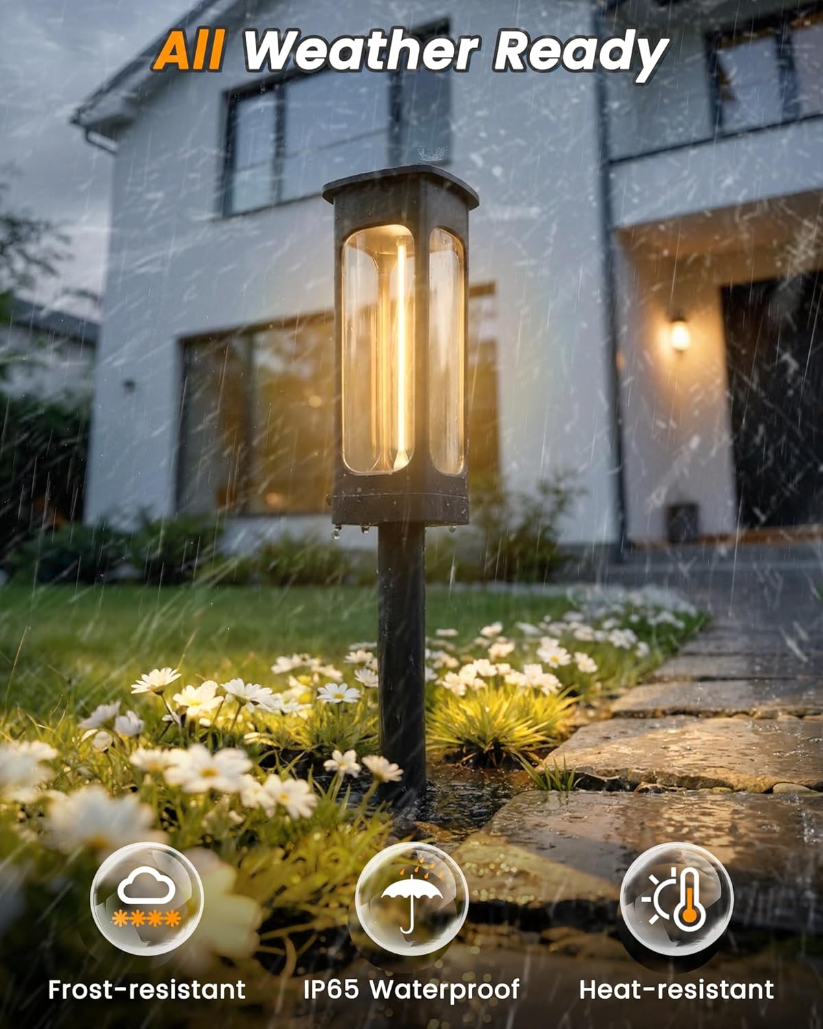 Thumbnail 4 de VOLISUN Solar Lights Outdoor Garden — 8 Pack Silicone Filament Pathway Lights