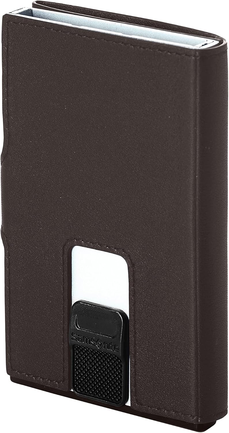 Thumbnail 1 de Samsonite ALU FIT SLG - Portafoglio compatto in alluminio, marrone