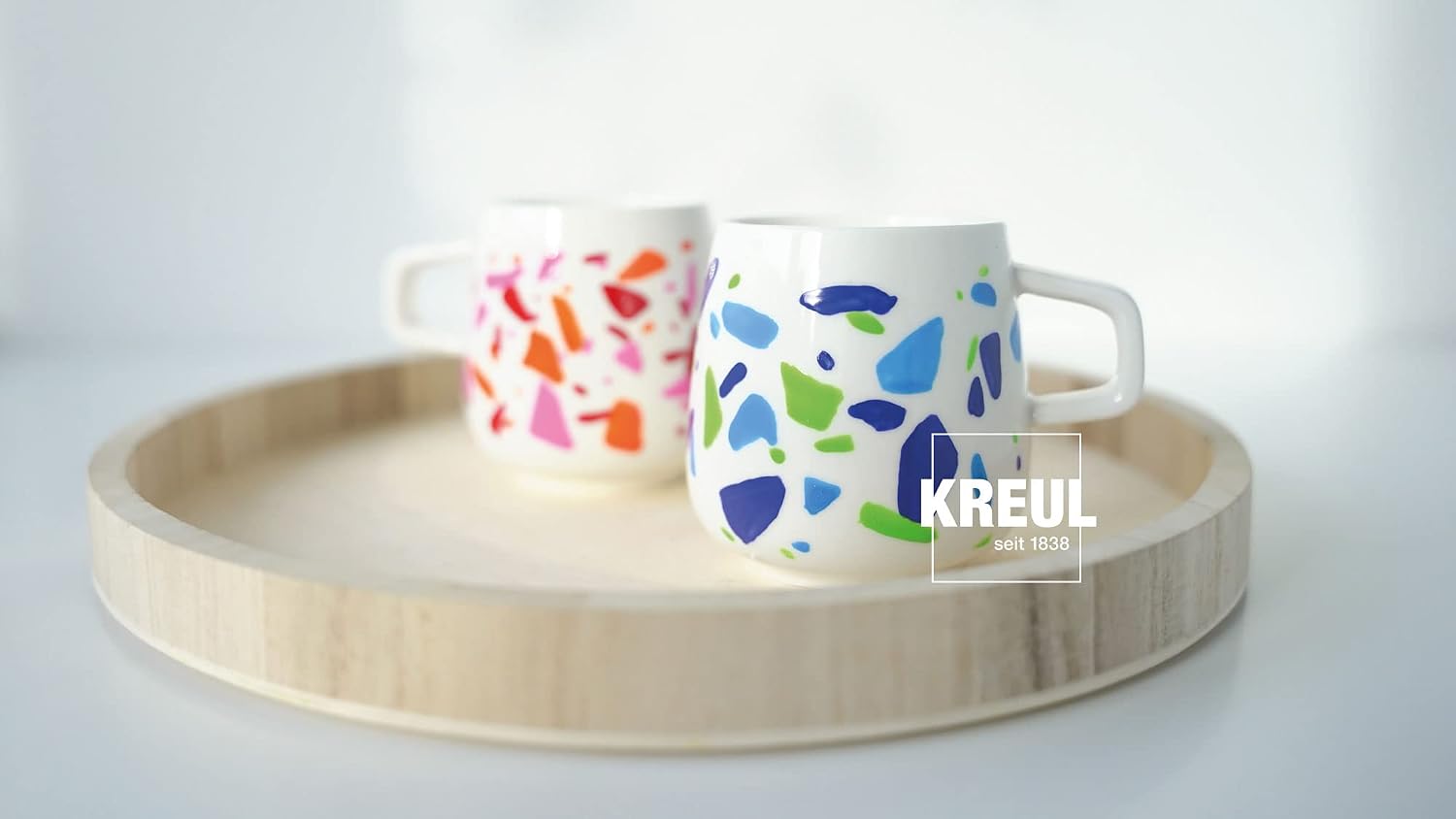 Thumbnail 4 de KREUL 16604 Glass & Porcelain Classic Set Color Living – 6x20 ml + pinceau