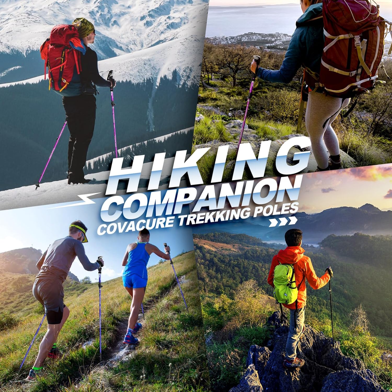 Thumbnail 5 de COVACURE Walking Poles 2 Pack 120 cm