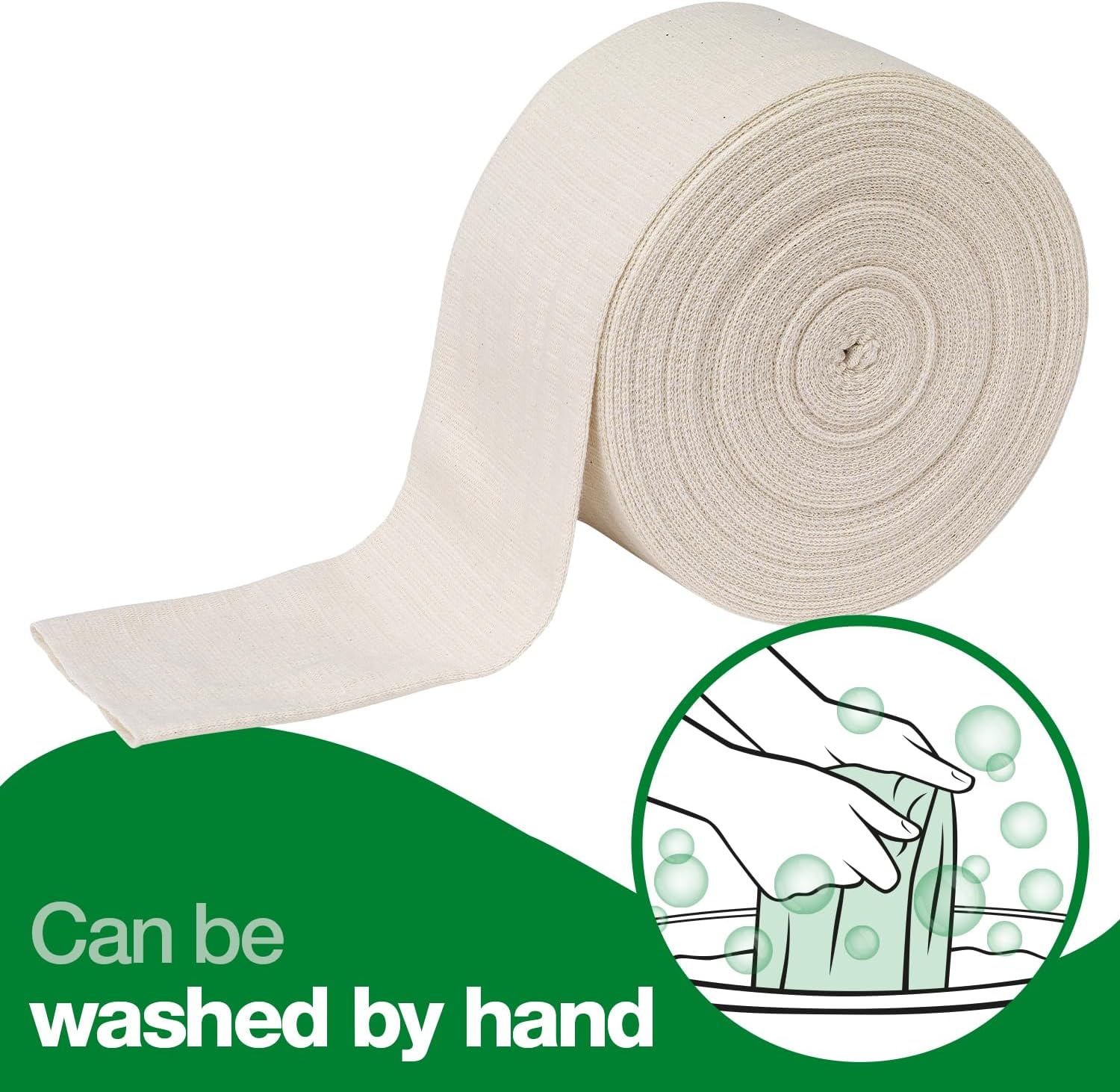 Detalle 2 de HypaBand Tubular Bandage – Size B Small (Wrist/Elbow), White, 5m by Safety First Aid Group