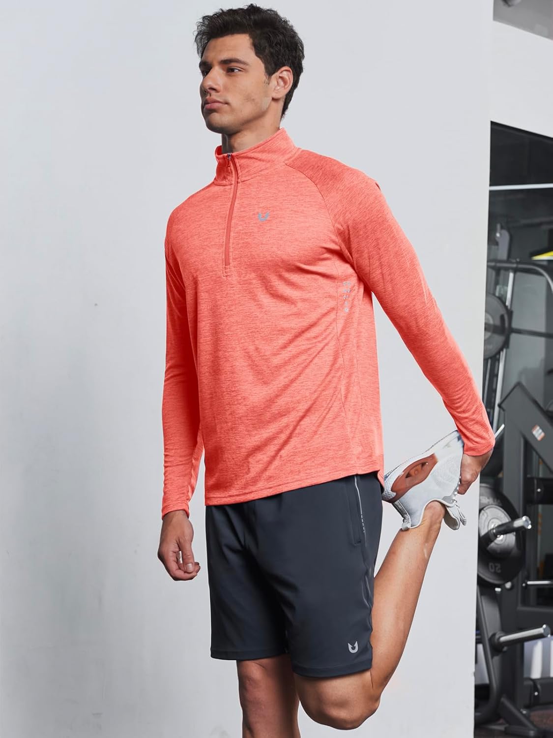 Thumbnail 5 de NORTHYARD Men’s Quarter Zip Pullover Running Shirt (Long Sleeve Moisture Wicking Quick Dry)