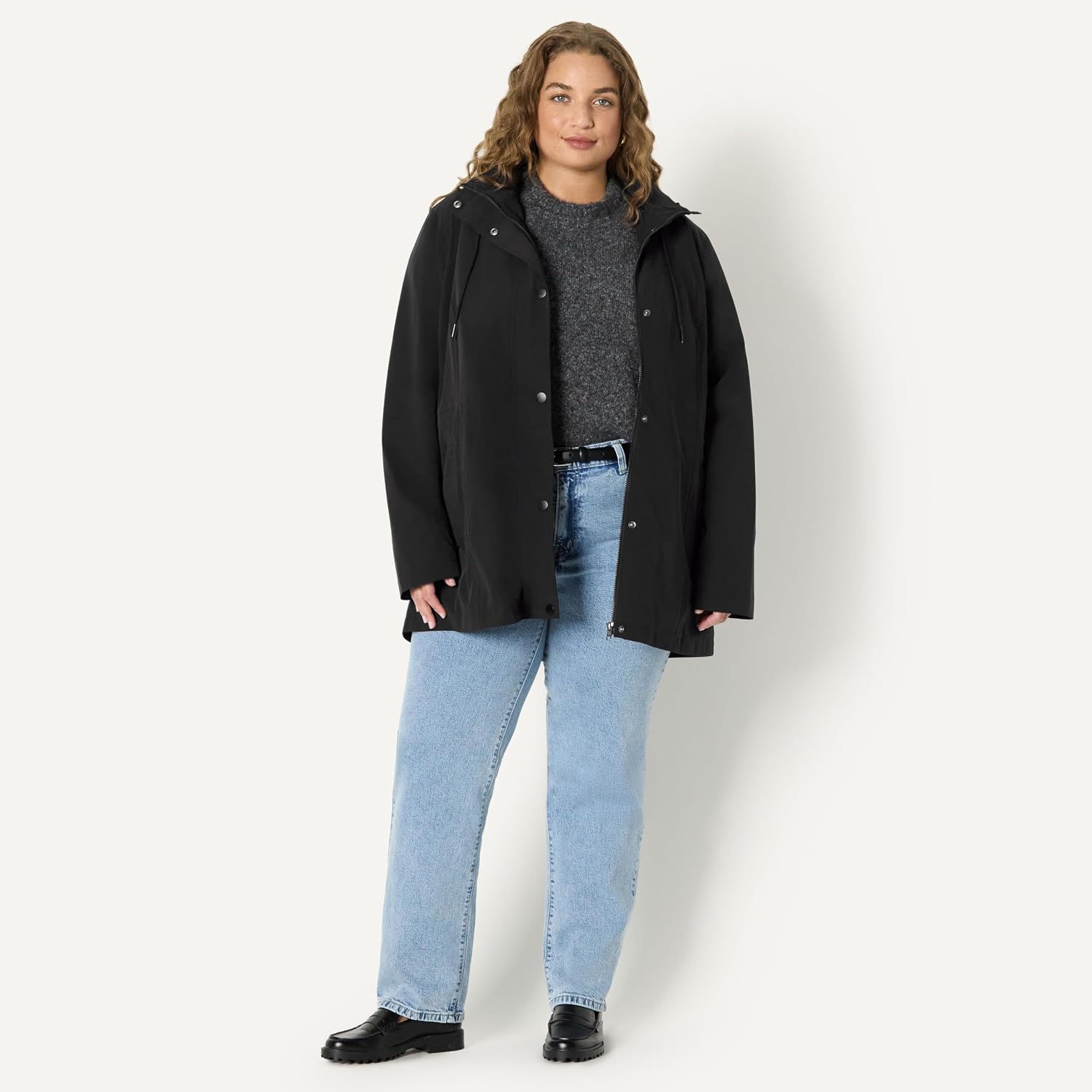 Thumbnail 6 de Amazon Essentials Women's Relaxed-Fit Lightweight Waterproof Long Hooded Rain Jacket