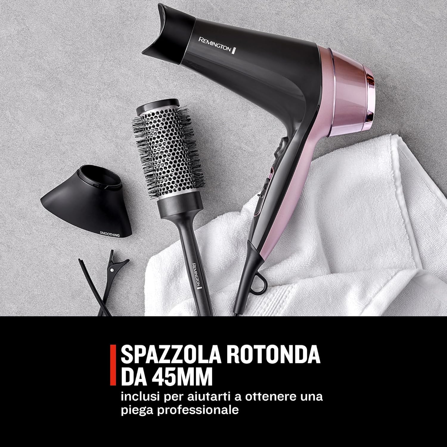 Thumbnail 2 de Remington Asciugacapelli 2200W D5707: styling con 3 accessori e 3+2 regolazioni