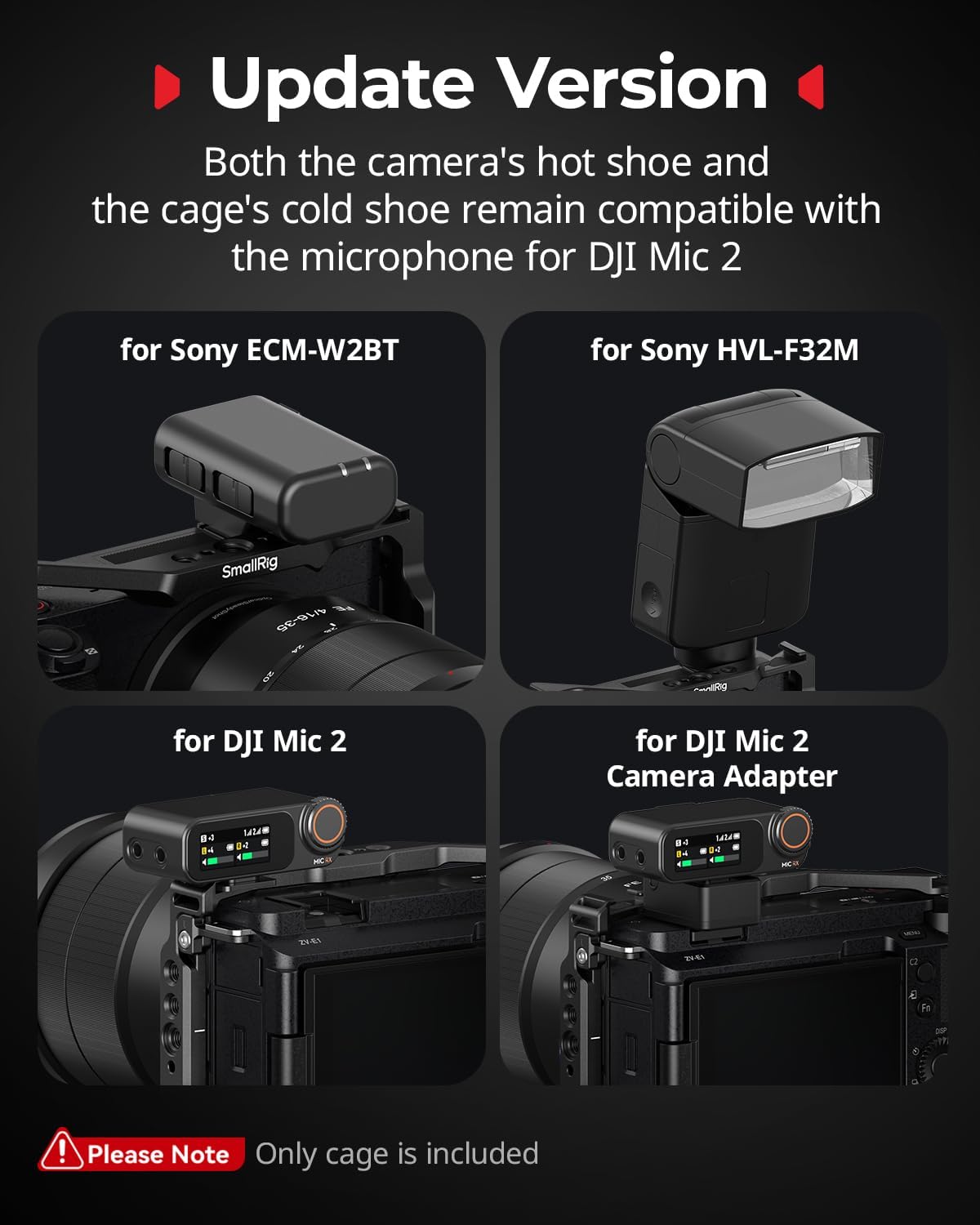 Thumbnail 5 de SmallRig ZV-E1 Cage-Kit 4257 für Sony ZV-E1 – Silikongriff, HDMI-Kabelklemme und integrierte Arca-Schnellwechselplatte
