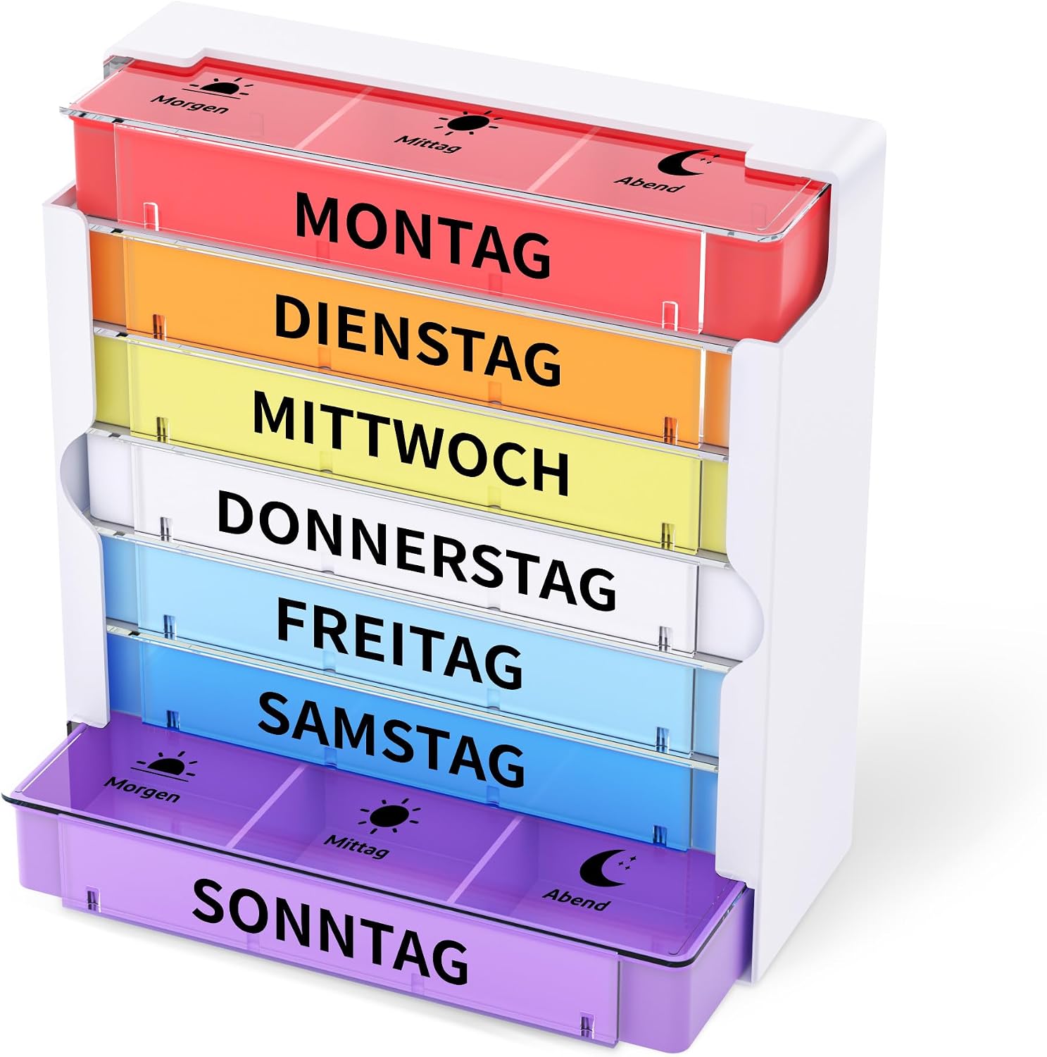 Detalle de Opret 7‑Tage Pillenbox 3 Fächer