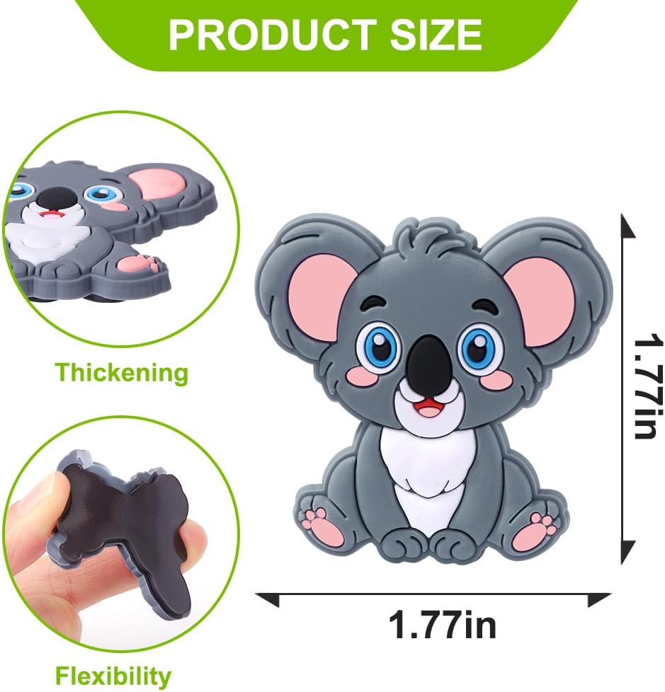 Detalle 2 de XIMISHOP 12PCS Forest Animal Fridge Magnets for Kids