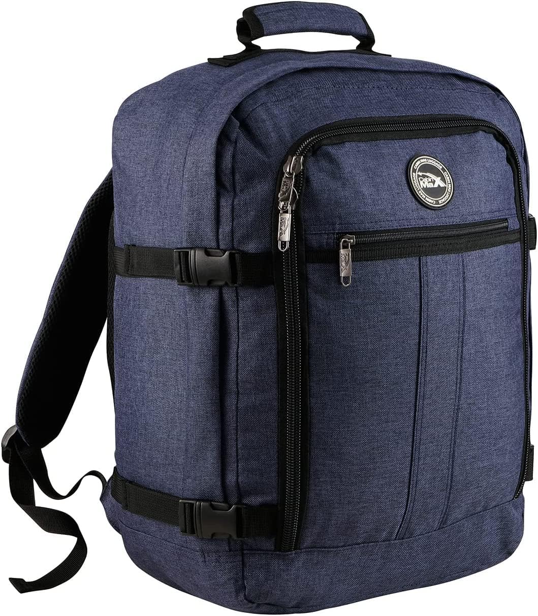 Detalle de Cabin Max Metz Handgepäck Rucksack 45x36x20 cm – 30L, recyceltes RPET, Under-Seat Carry-On