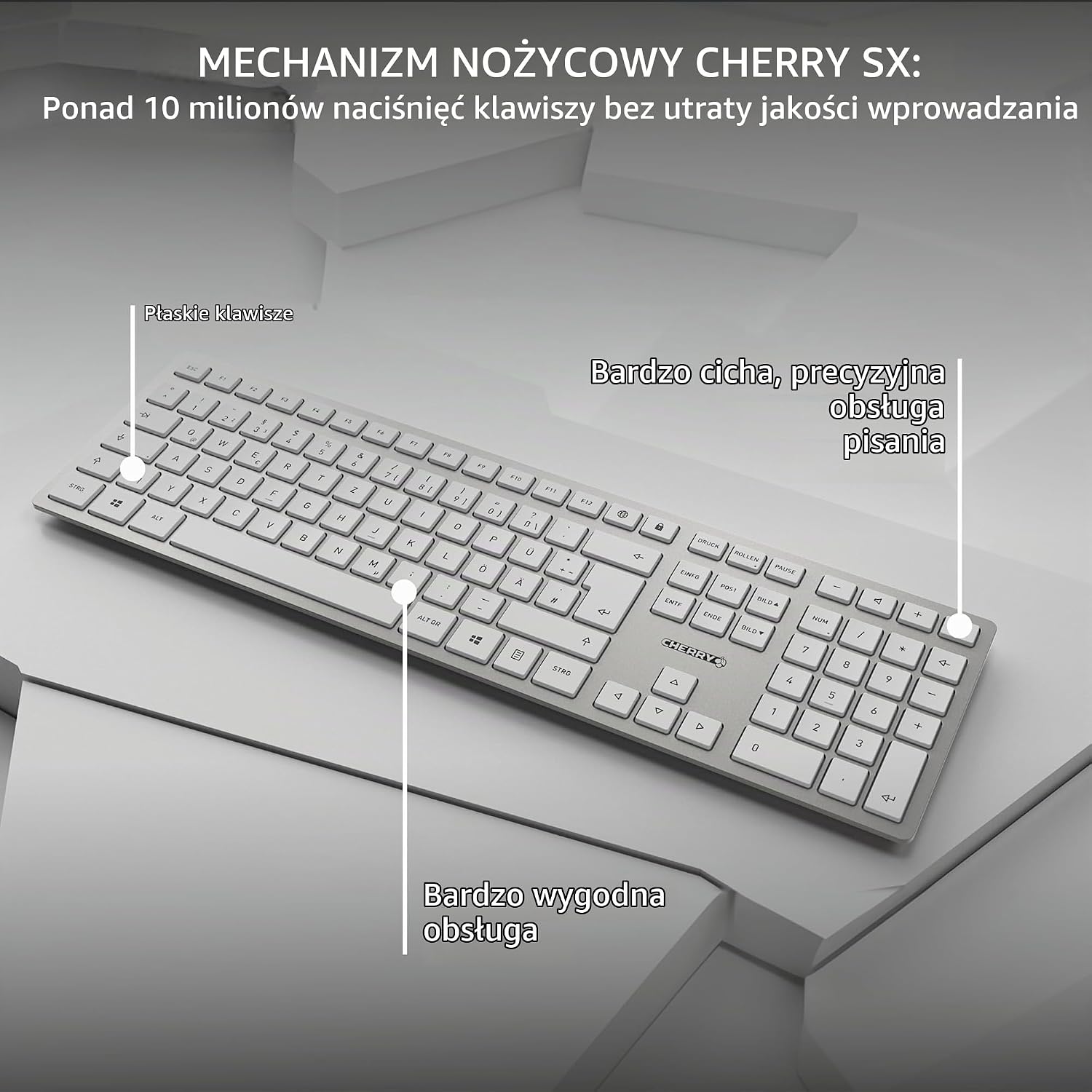 Thumbnail 4 de CHERRY DW 9100 Slim – bezprzewodowy zestaw klawiatury i myszy QWERTZ