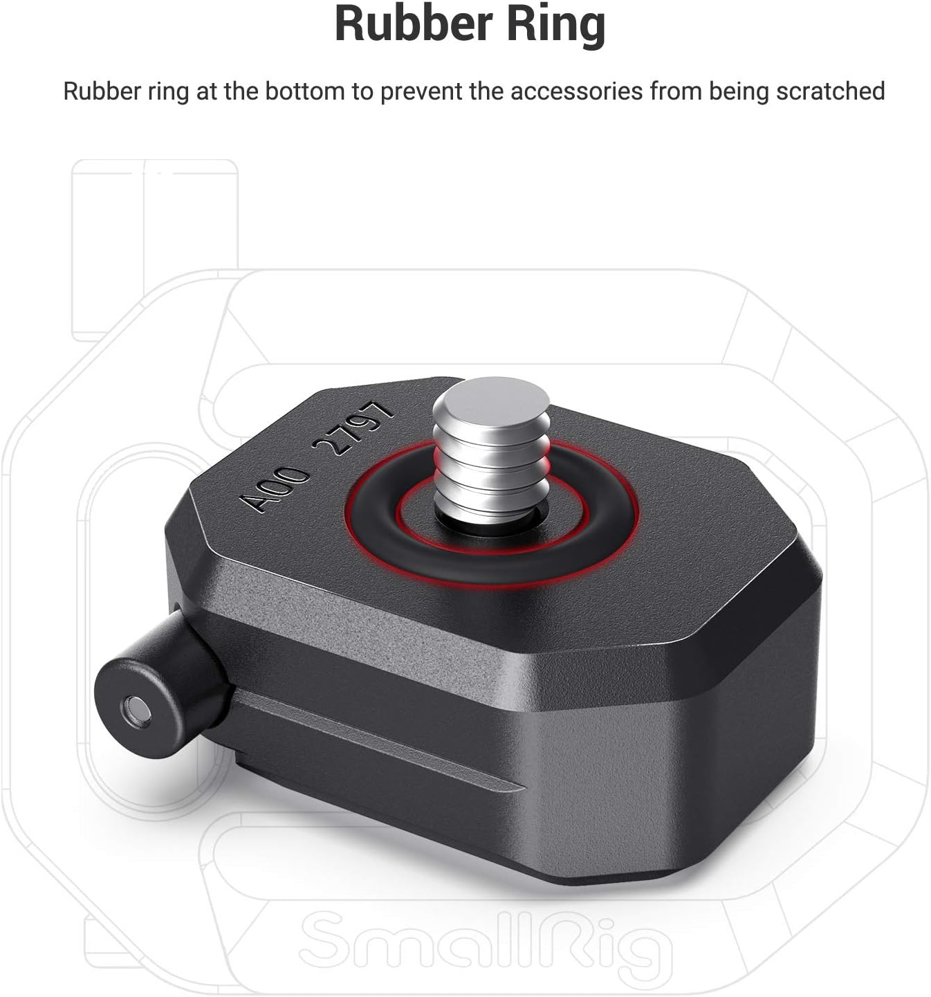 Thumbnail 5 de SMALLRIG Adaptateur de chaussure froide avec filetage 1/4'' (2797) pour cages, rotules et bras magiques
