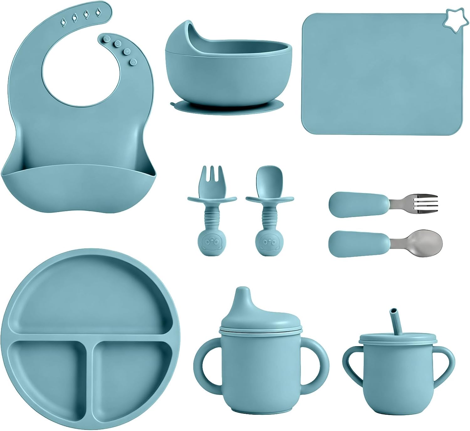 Detalle de JELLDJK Baby Feeding Set, 10-Piece