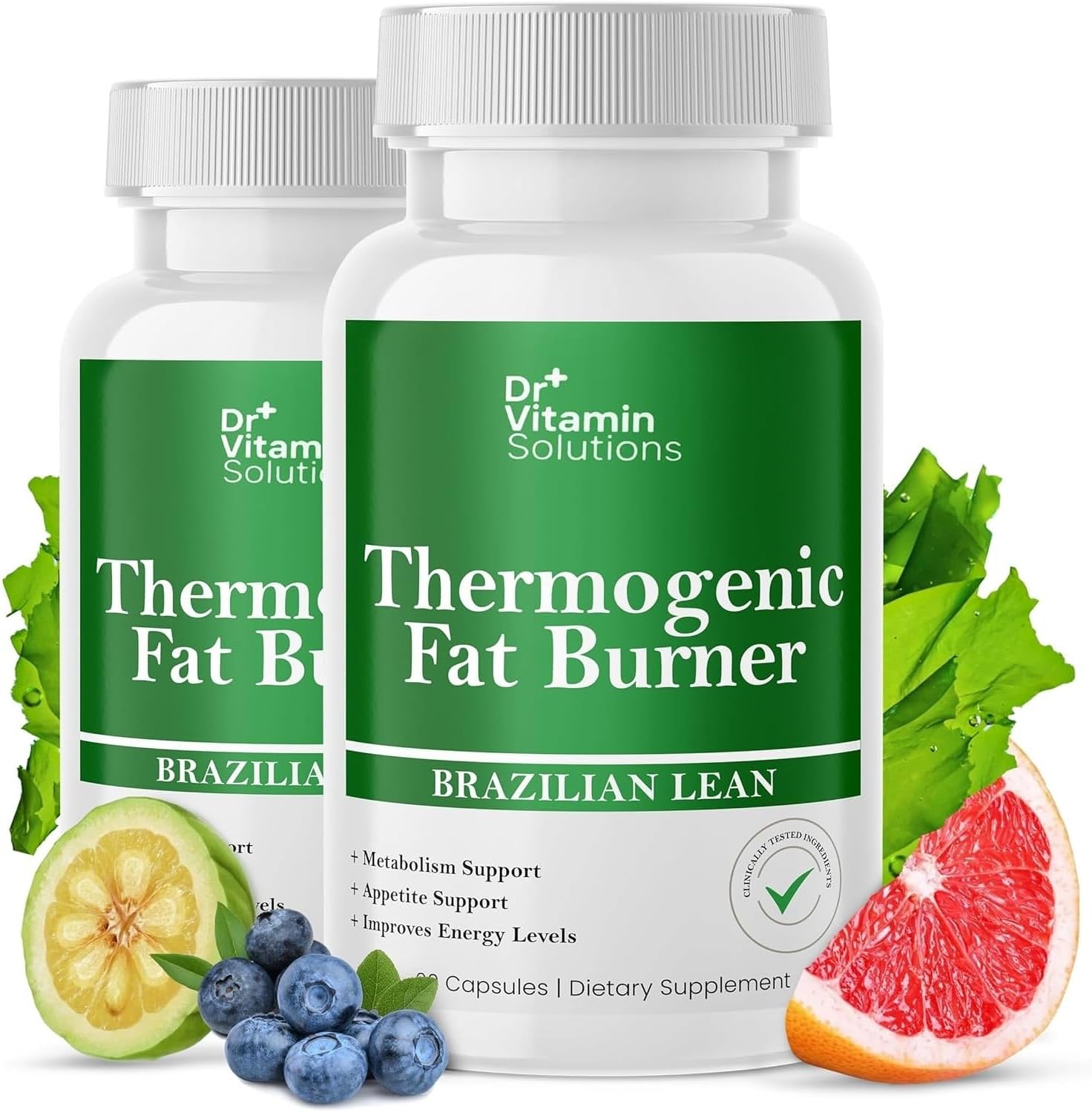 Detalle de DR VITAMIN SOLUTIONS Thermogenic Fat Burner, 2-Pack with Green Tea and Caffeine