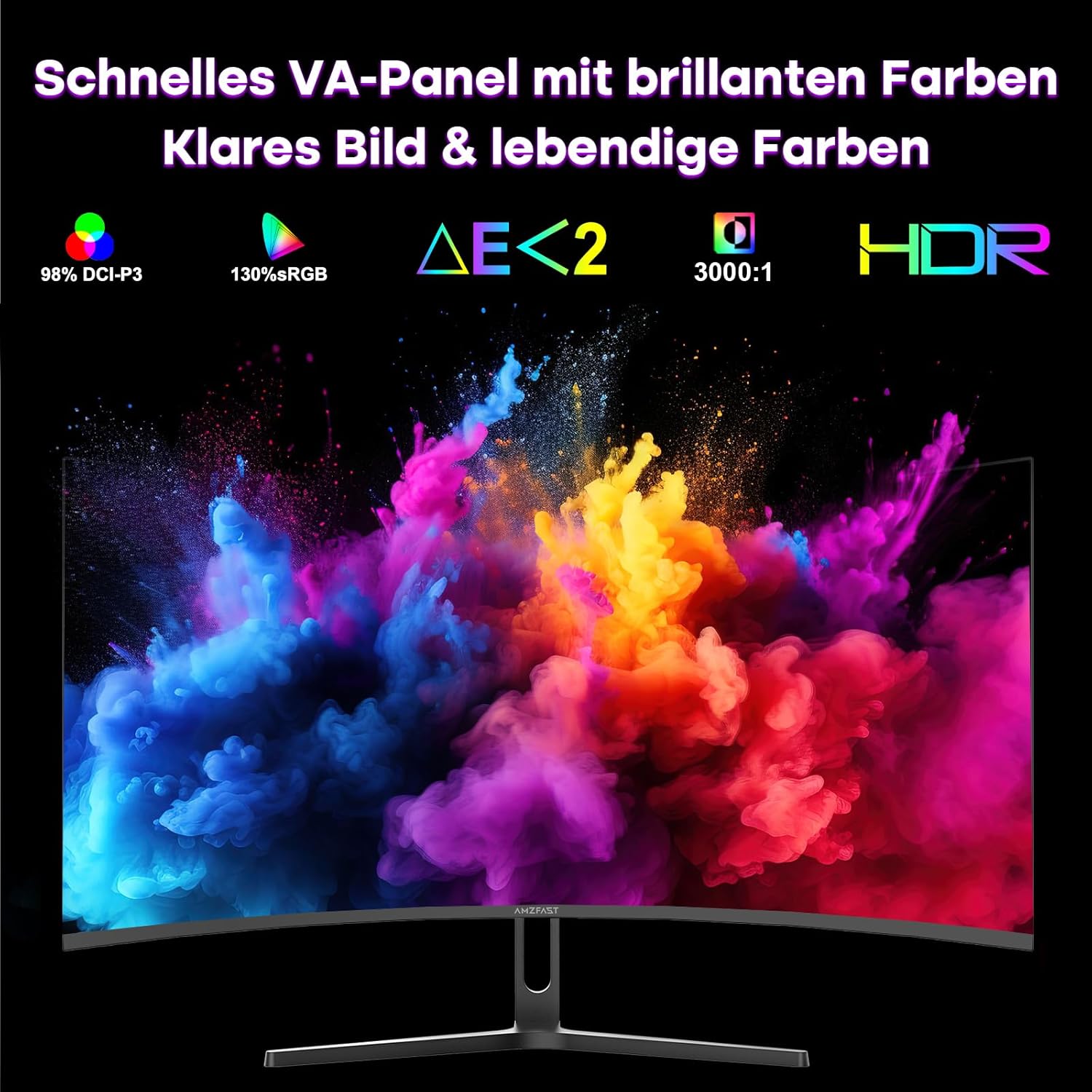 Thumbnail 5 de Amzfast Curved Gaming Monitor 34 Zoll 240Hz