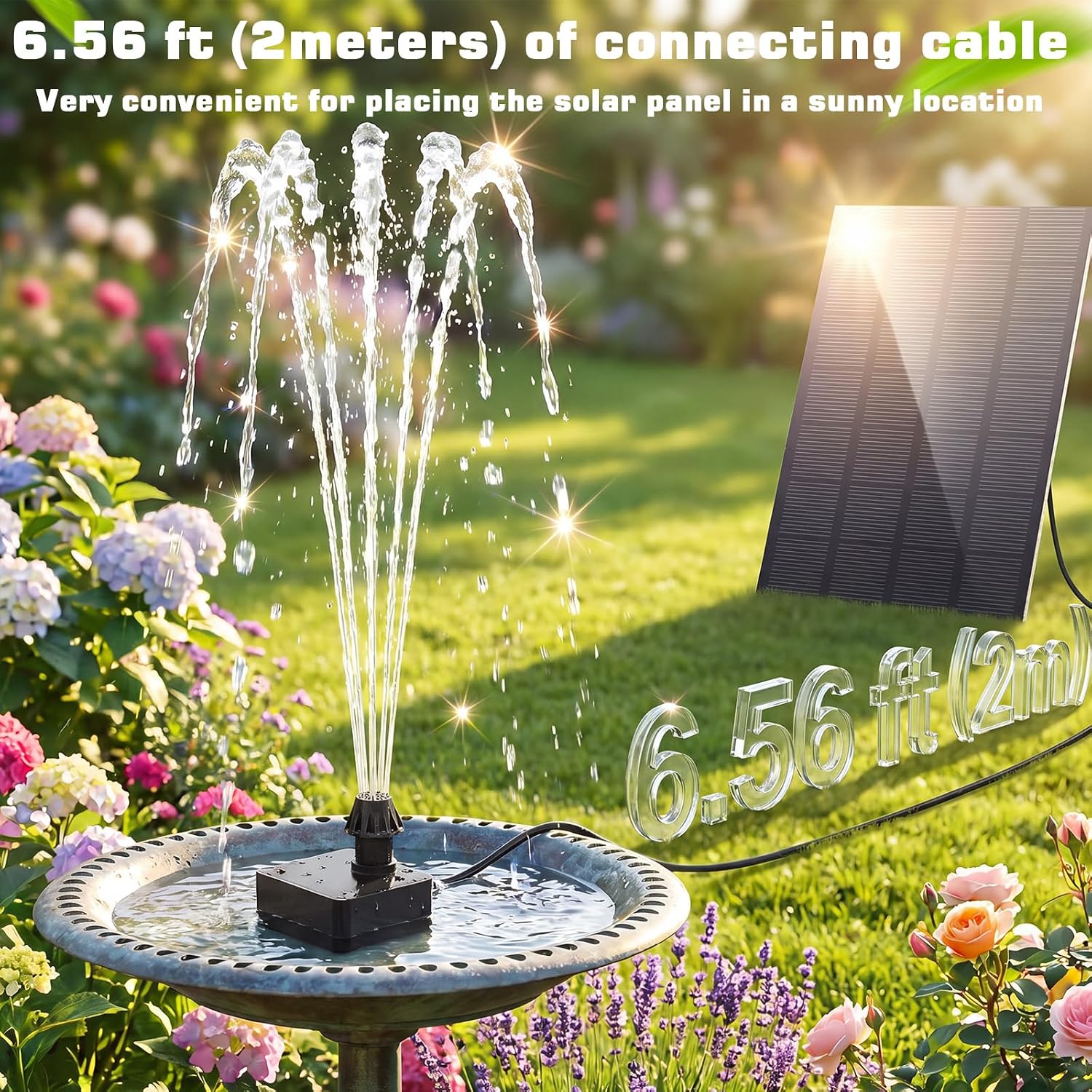 Thumbnail 6 de AISITIN 4W Solar Fountain Pump – High-Efficiency, Flexible DIY Water Feature