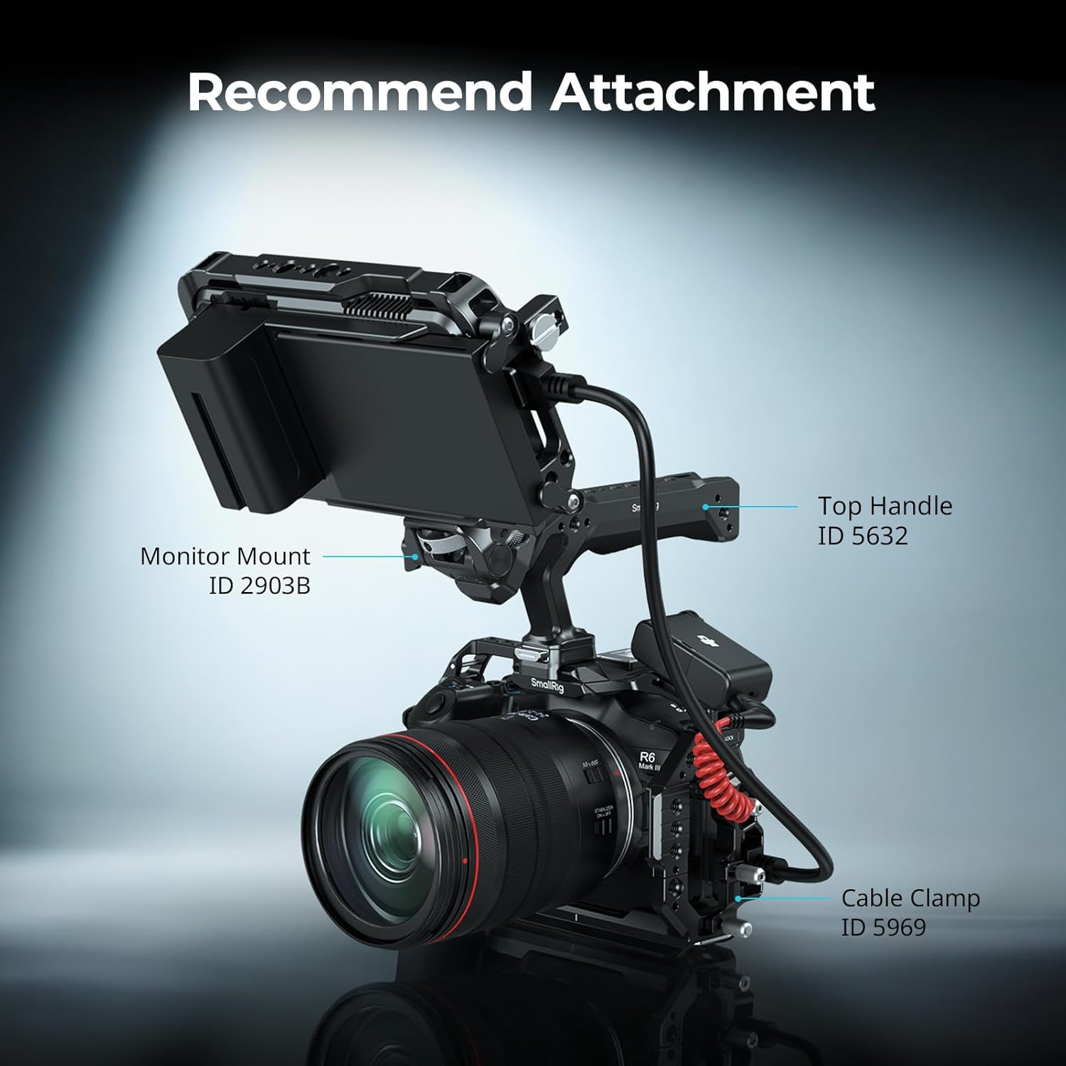 Detalle de SmallRig HawkLock - Gabbia a sgancio rapido per Canon EOS R6 Mark III / R6 Mark II (5954)