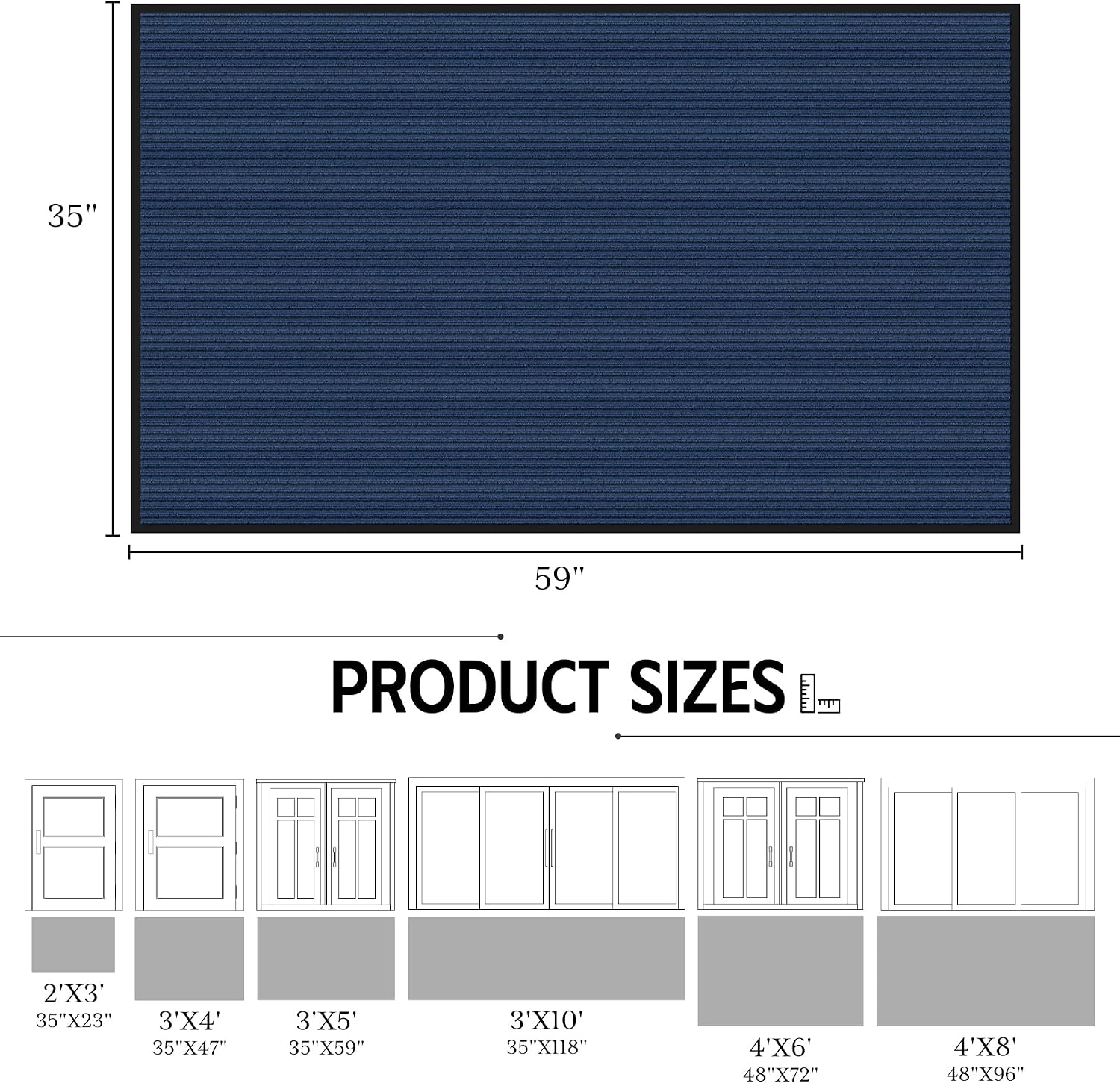 Detalle 2 de EZ2LIVE Door Mat 3' x 5