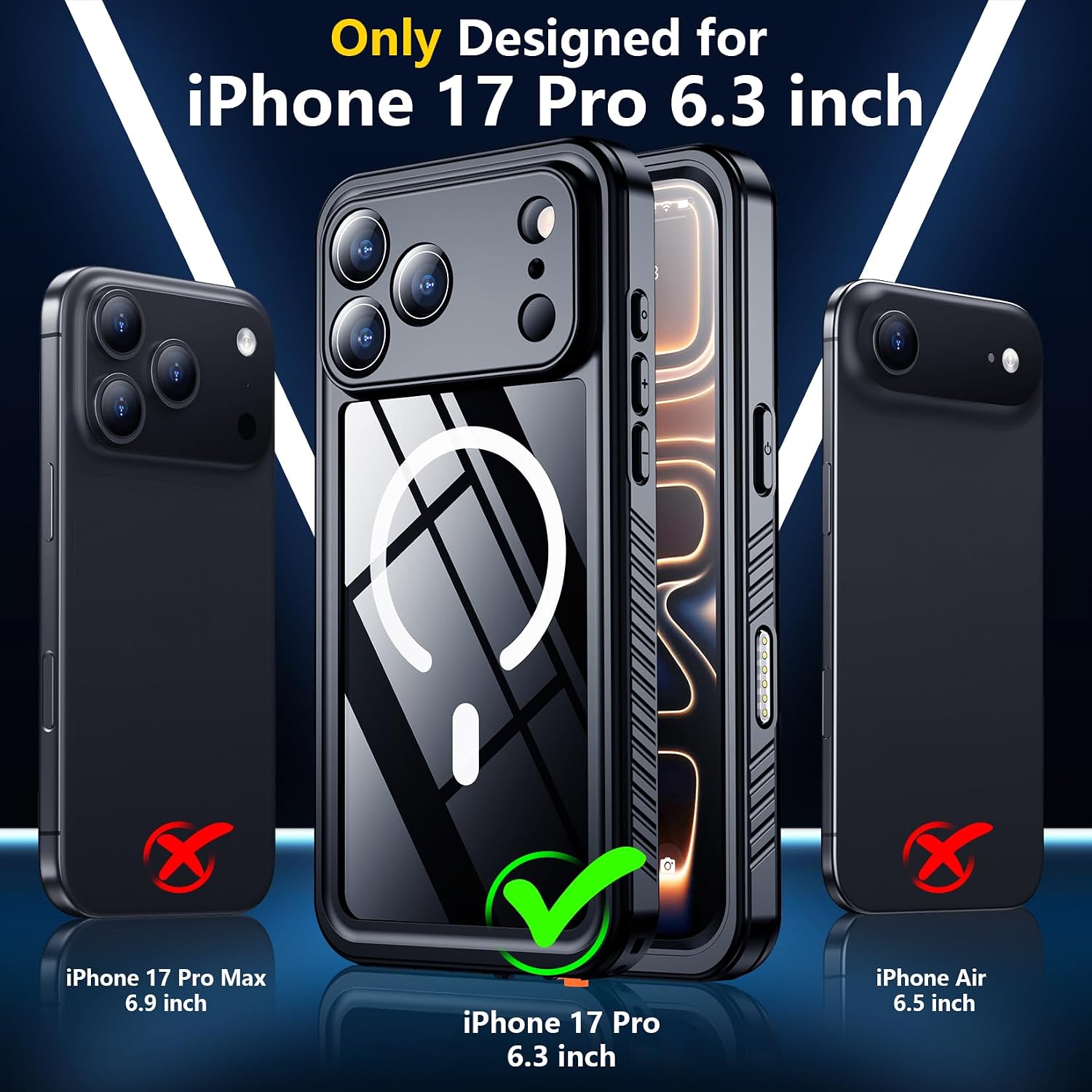 Thumbnail 1 de SPIDERCASE Magnetic iPhone 17 Pro Case 6.3"